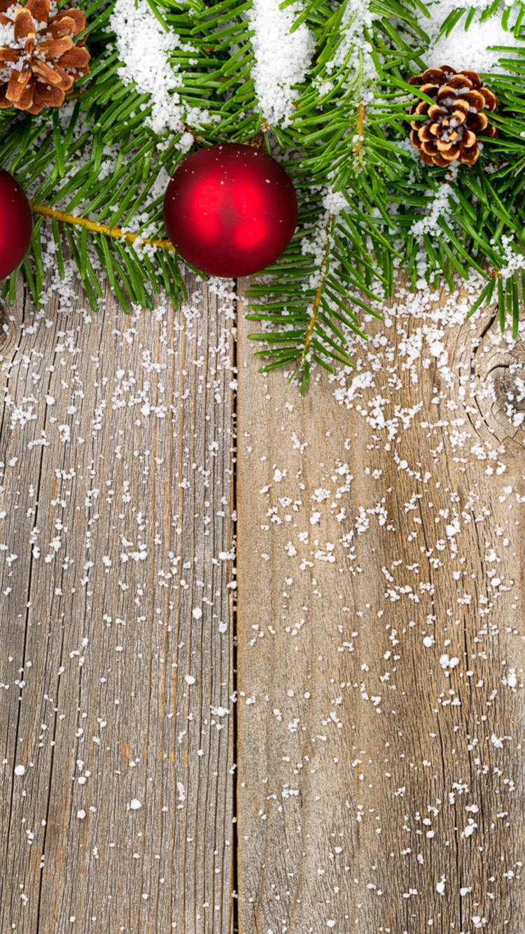 Обои Рождественский день, елка, рождественский орнамент, пихта, дерево в разрешении 750x1334