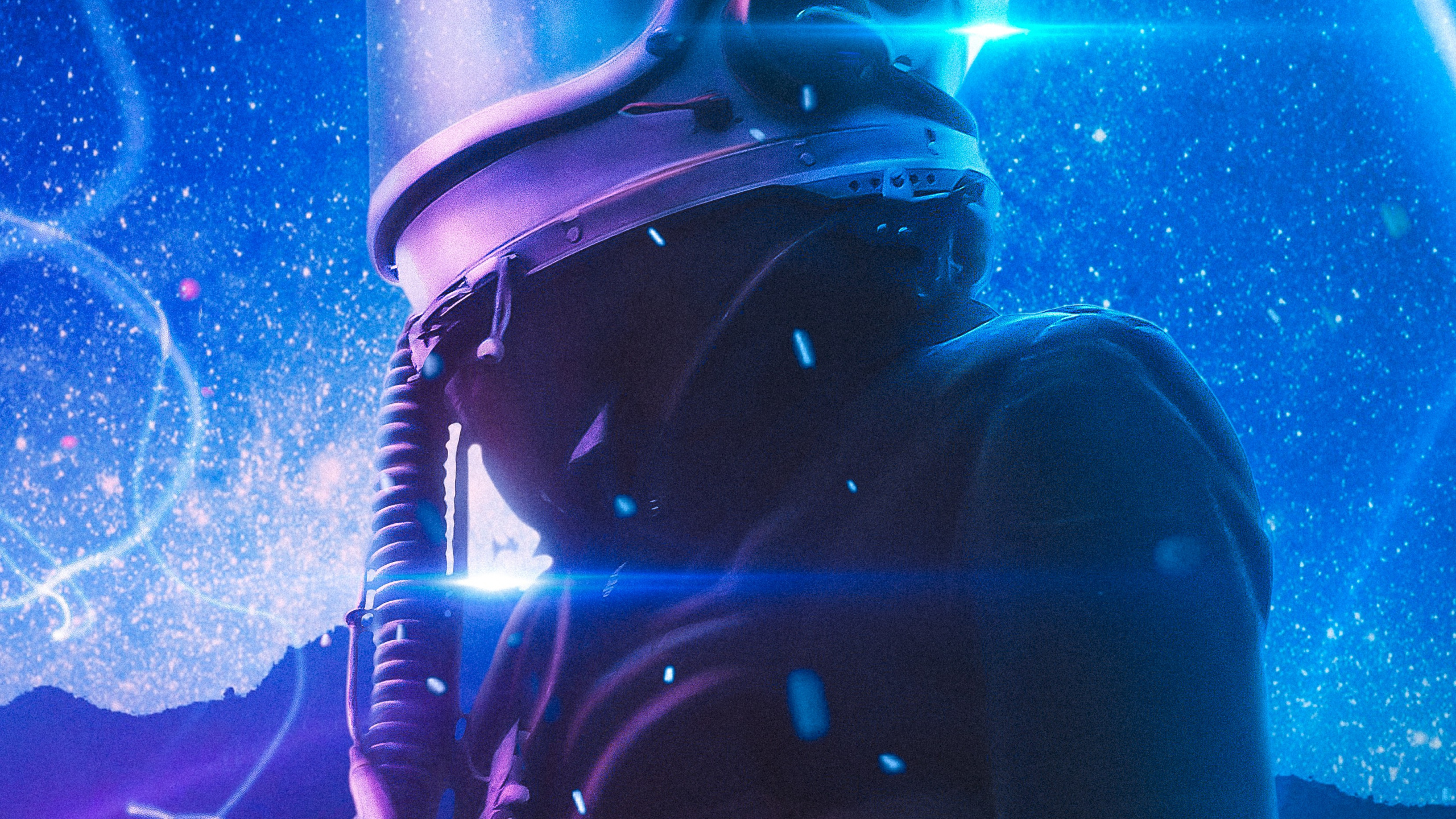 Обои арт, электрик, космос, событие, развлечение в разрешении 2560x1440