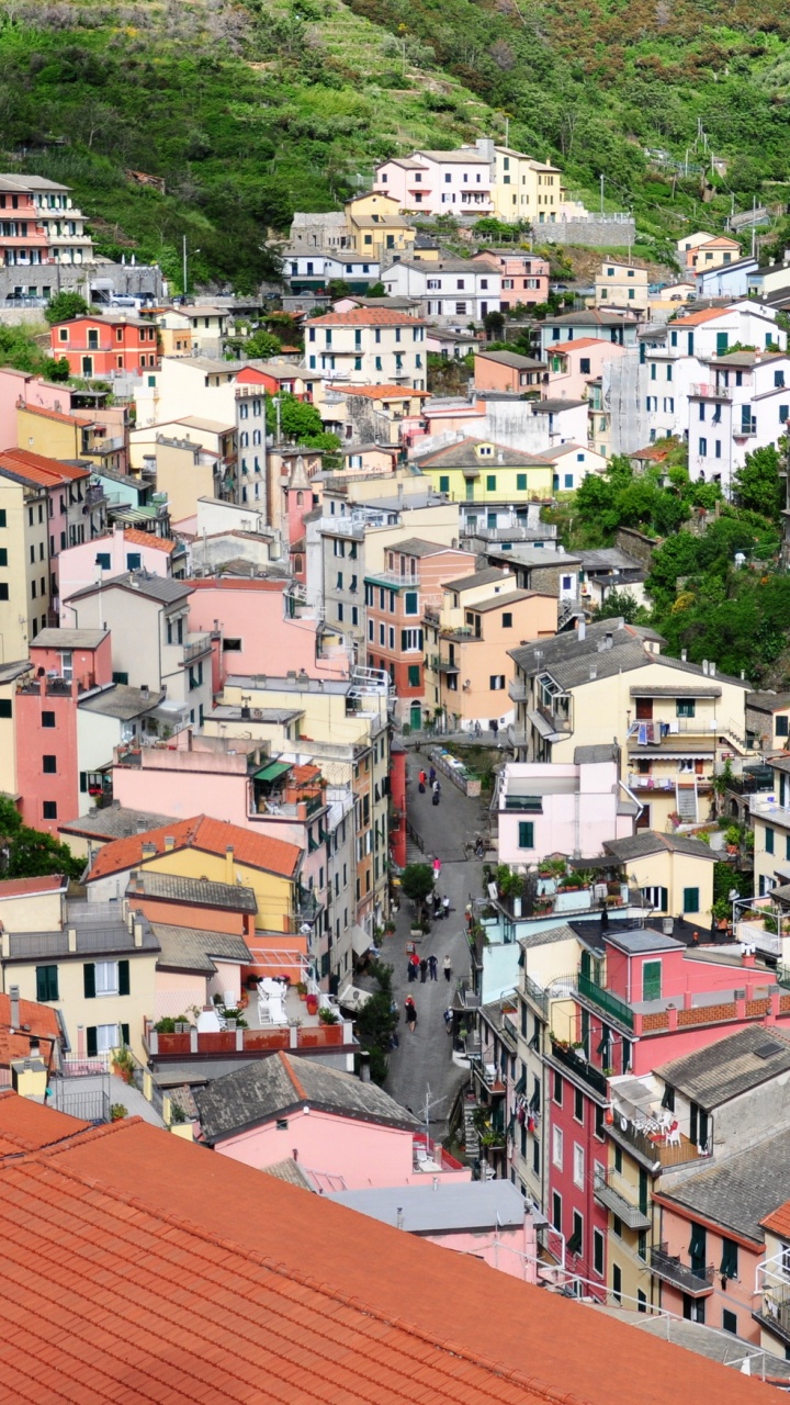 Обои жилой район, соседство, городок, горная деревня, пригород в разрешении 720x1280