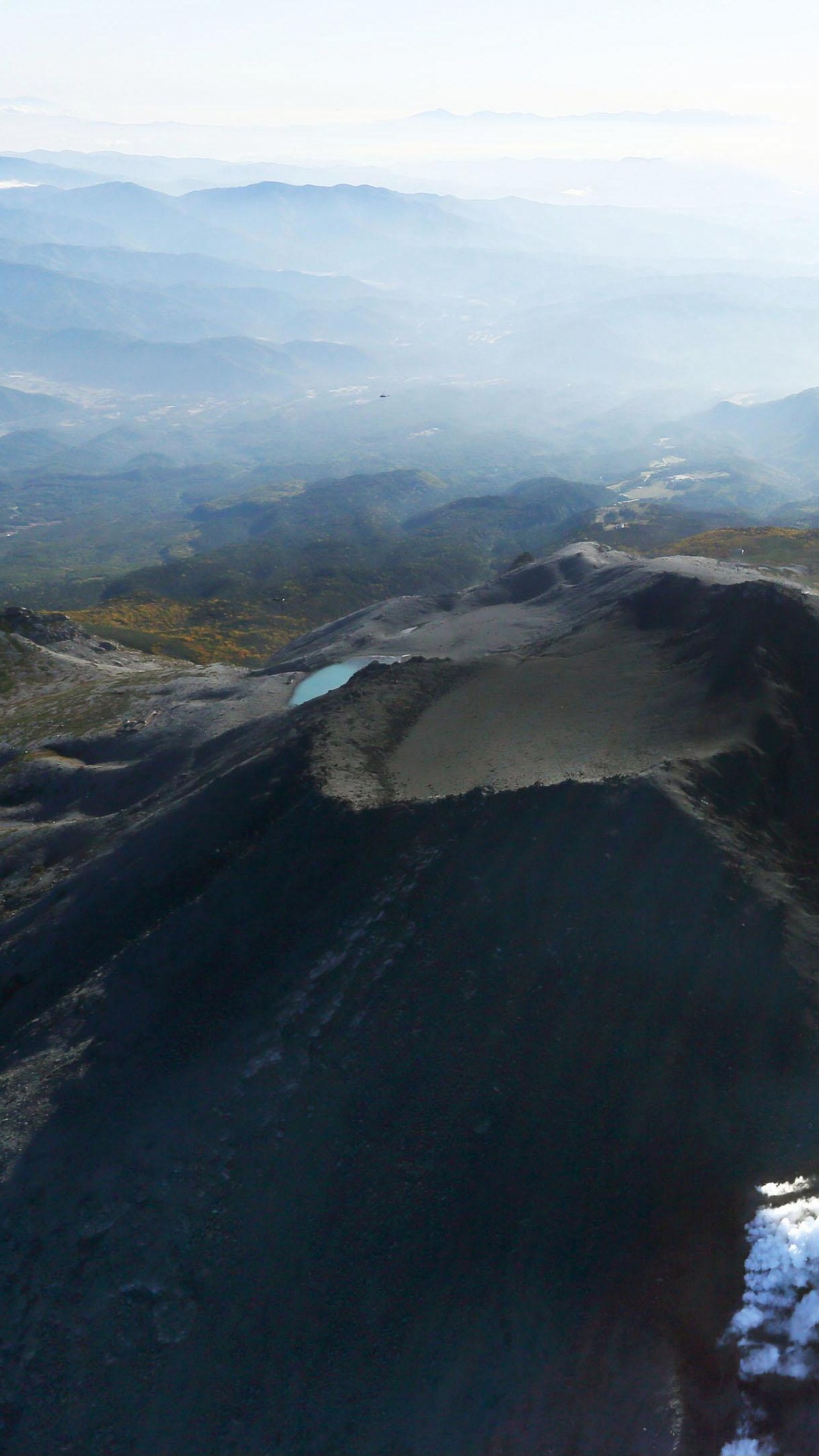 Обои Гора Онтакэ, вулкан, Извержение горы ontake 2014, вулканического рельефа, купол лавы в разрешении 1080x1920