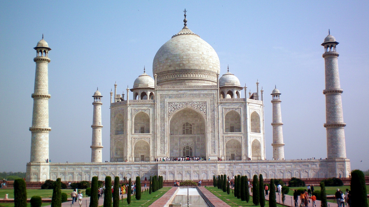 Обои Тадж-Махал, Агра Форт, Фатехпур Сикри, Новые семь чудес света, ХОХО праздники в разрешении 1280x720
