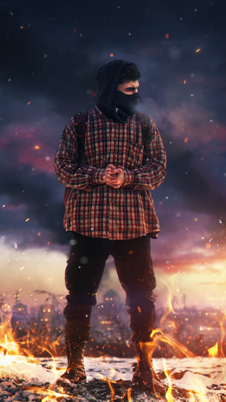 Обои висгун - социальная сеть, человек, шотландка, стояние, Люди в природе в разрешении 720x1280