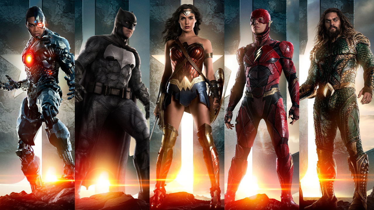 Обои Лига справедливости, Бэтмен, комиксы dc, супергерой, боевик в разрешении 1280x720