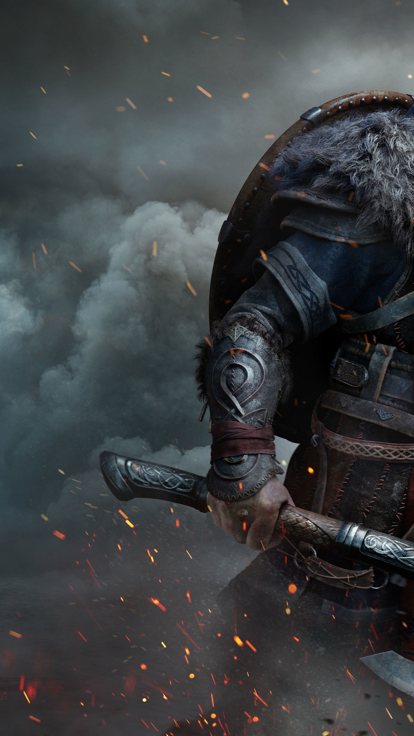 Обои assassins creed valhalla, assassins creed, искусство assassins creed valhalla, ubisoft, playstation 5 в разрешении 1440x2560