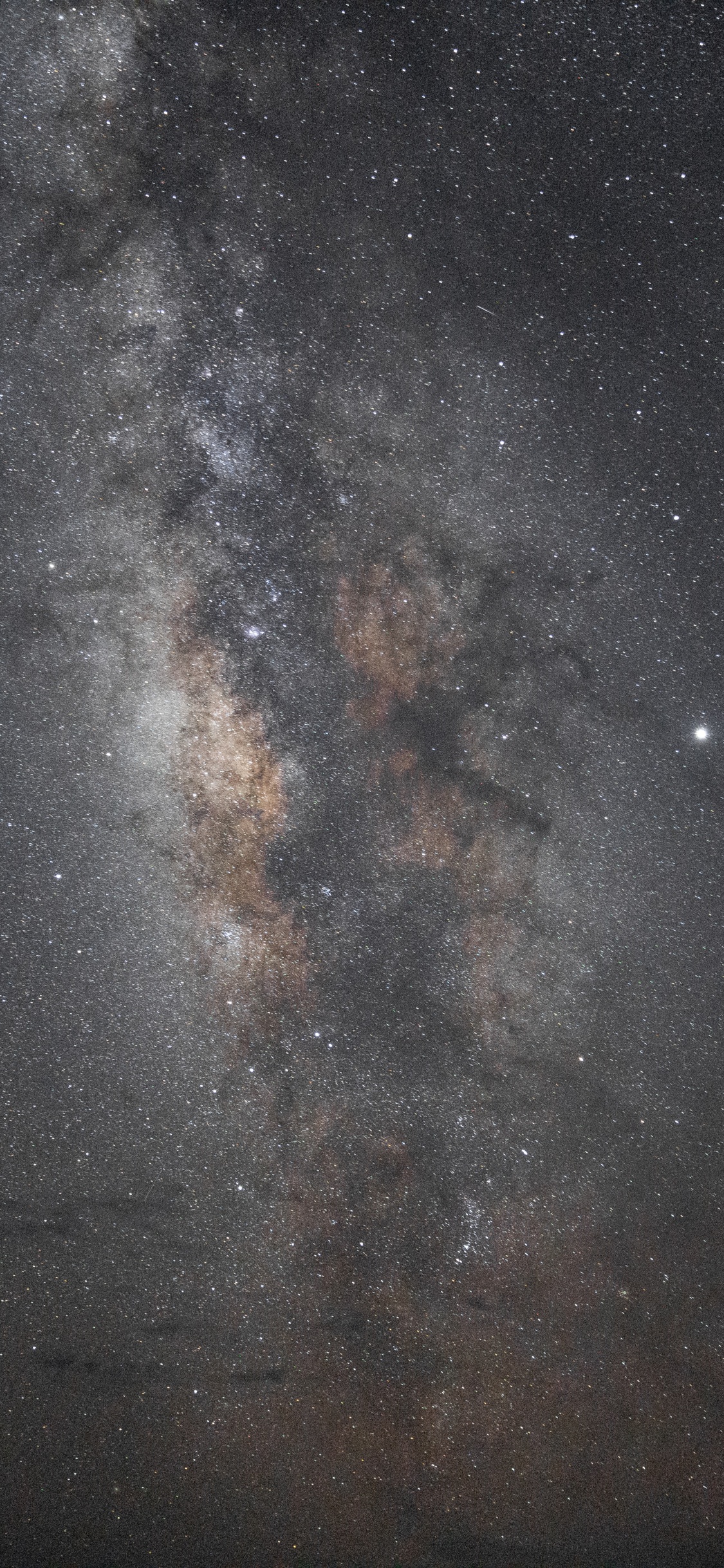 Обои Млечный Путь, атмосфера, Астрономия, Галактика, астрономический объект в разрешении 1125x2436