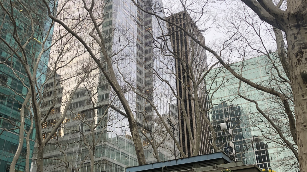 Обои Нью-Йорк, башня, здание, город, городской район в разрешении 1280x720