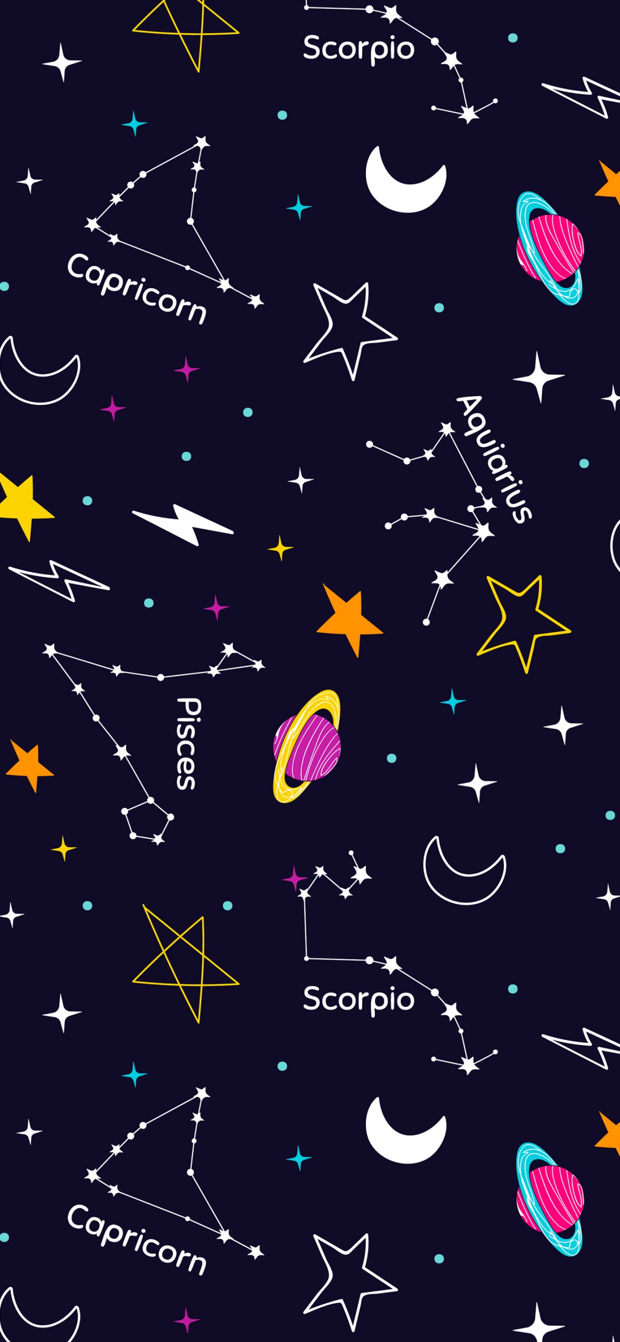 Обои узор, телефон, астрономический объект, событие, космос в разрешении 1242x2688