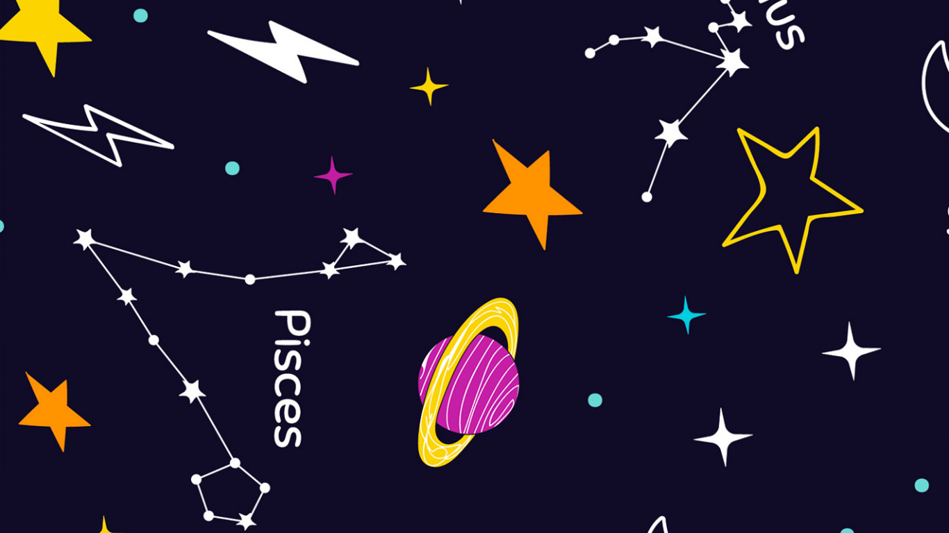 Обои узор, телефон, астрономический объект, событие, космос в разрешении 1366x768