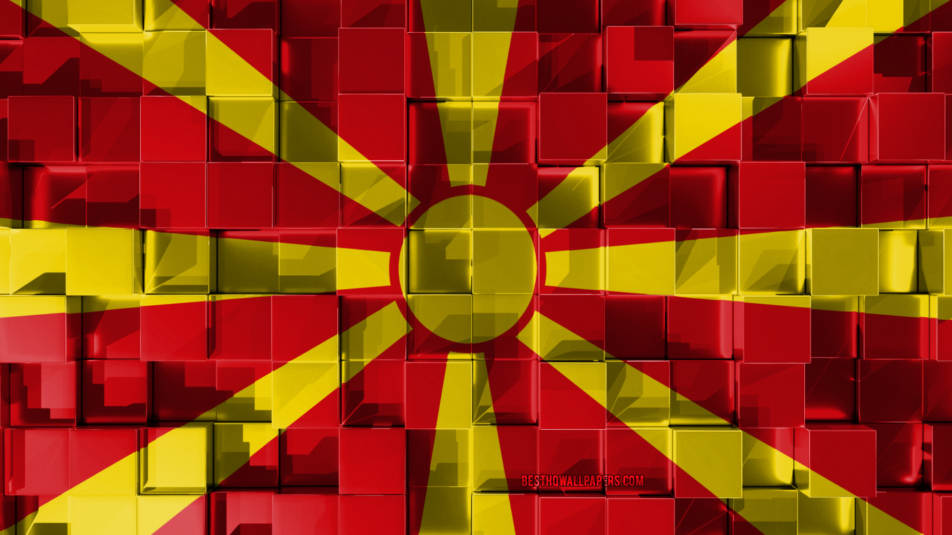 Обои симметрия, красный цвет, узор, желтый, красочность в разрешении 1366x768