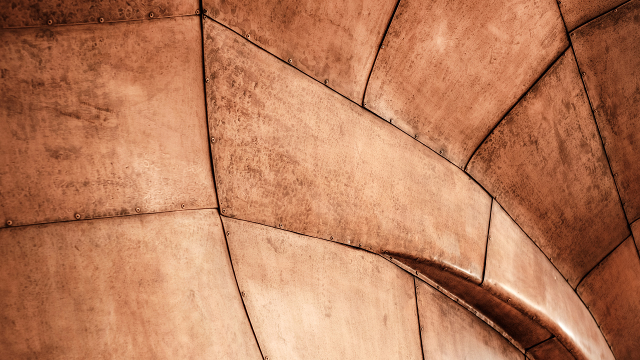 Обои коричневый цвет, древесина, линия, стена, плитка в разрешении 1280x720