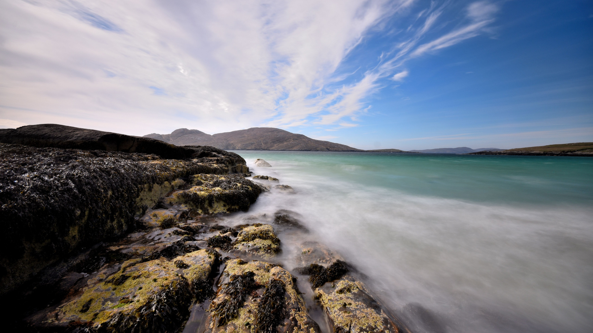 Обои пейзаж, облако, вода, природный ландшафт, растение в разрешении 1920x1080