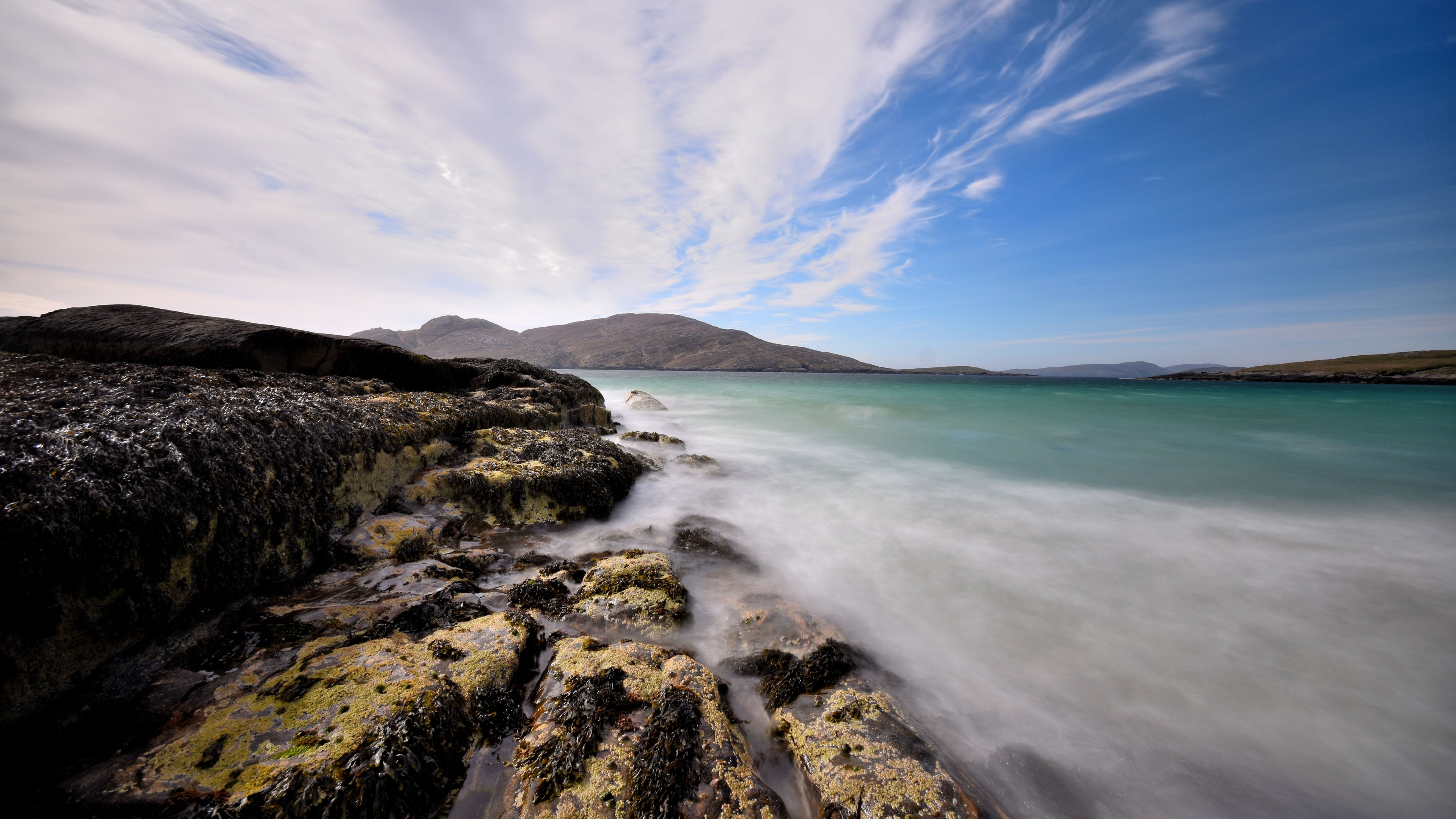 Обои пейзаж, облако, вода, природный ландшафт, растение в разрешении 3840x2160