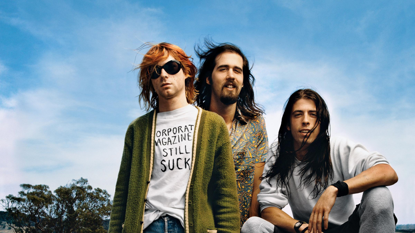 Обои нирвана, Роллинг Стоун, рок, склад боеприпасов, джинсы в разрешении 1366x768