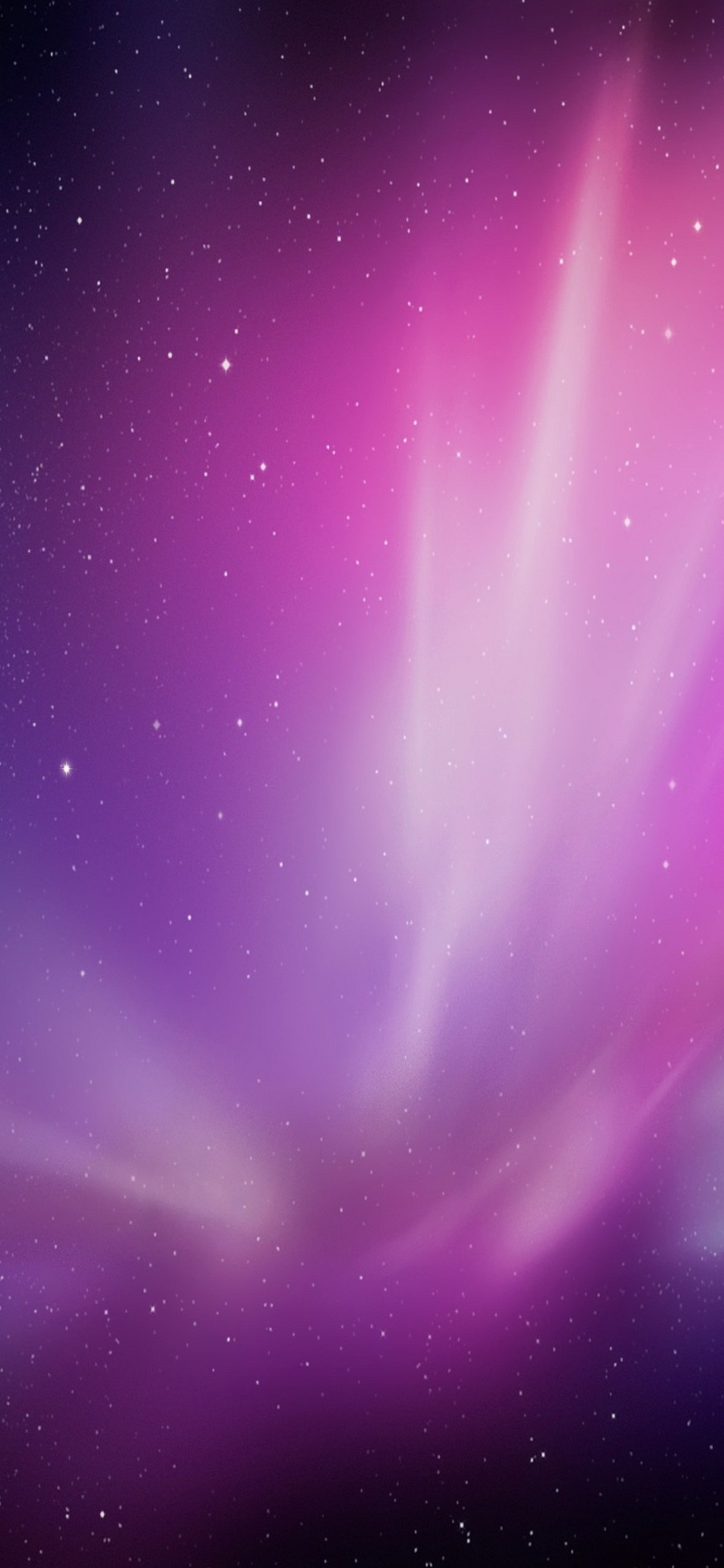 Обои операционные системы, пурпурный цвет, космос, небо, Фиолетовый в разрешении 1125x2436