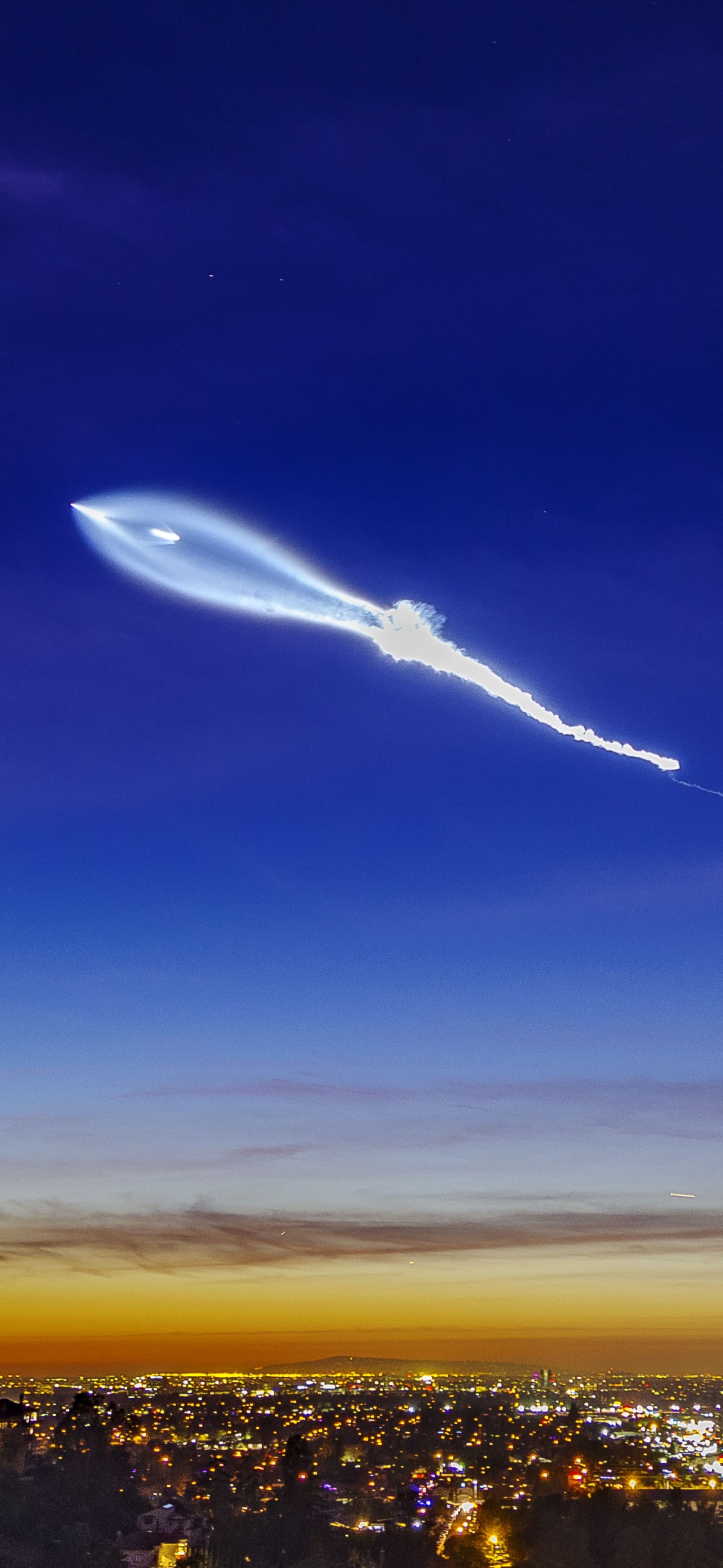 Обои SpaceX, запуск ракеты, Falcon 9, ракета, Falcon Heavy в разрешении 1125x2436