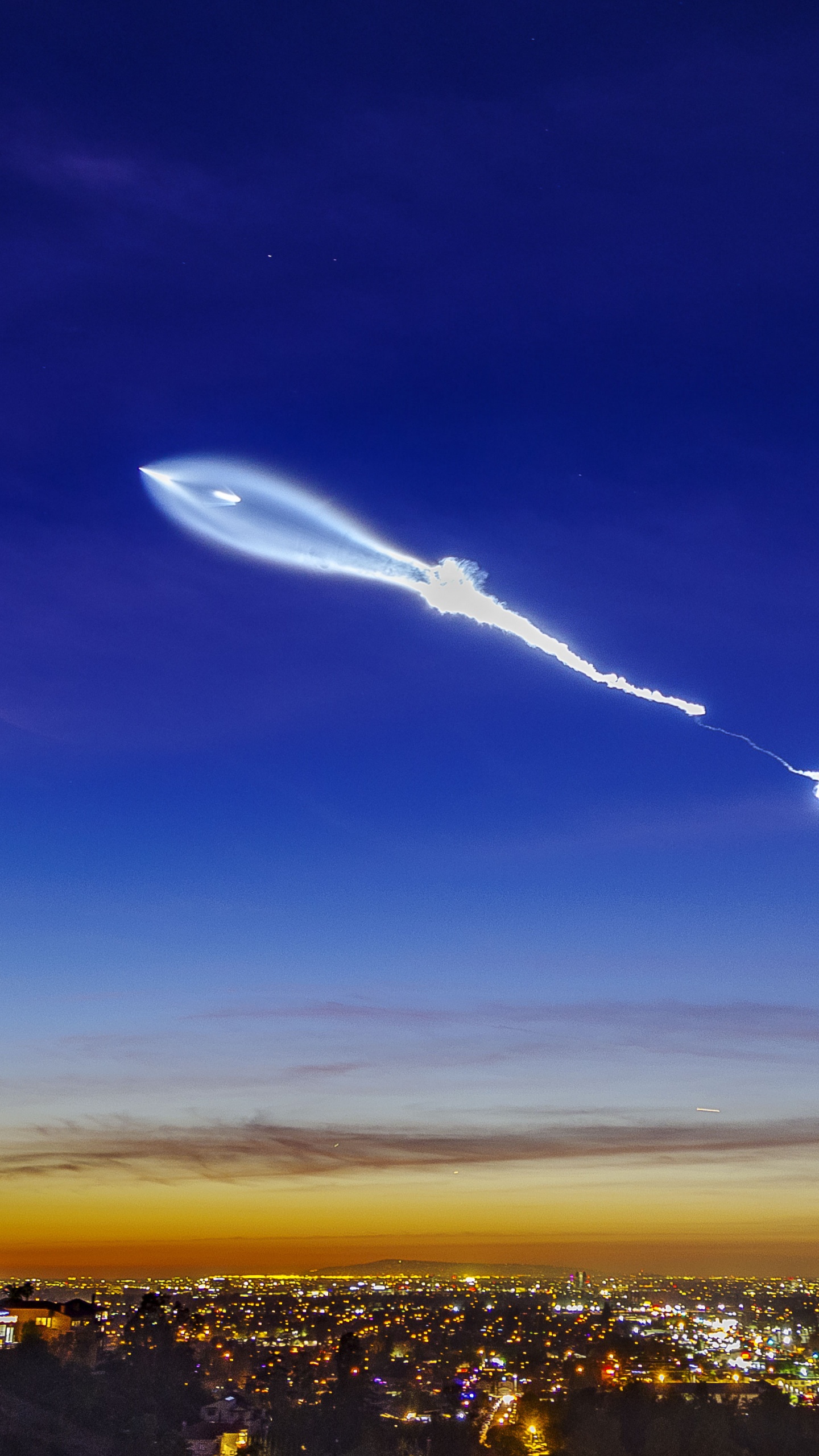 Обои SpaceX, запуск ракеты, Falcon 9, ракета, Falcon Heavy в разрешении 1440x2560