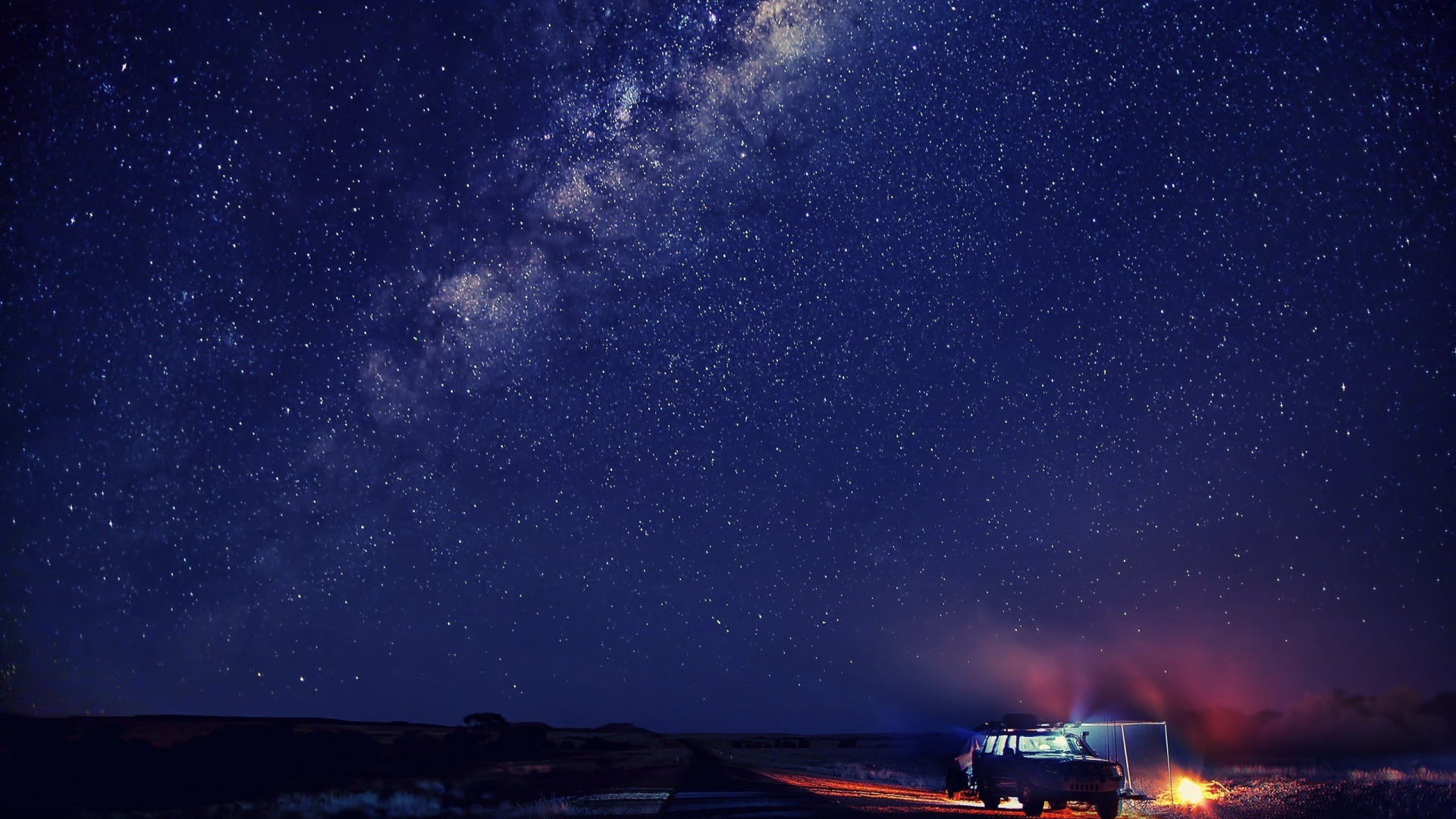 Обои Млечный Путь, звезда, ночное небо, Галактика, ночь в разрешении 1920x1080
