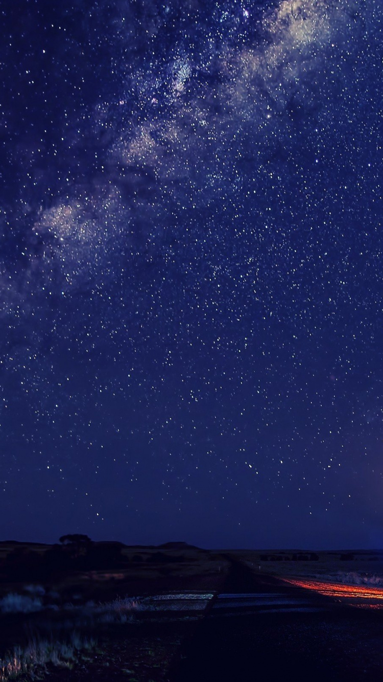 Обои Млечный Путь, звезда, ночное небо, Галактика, ночь в разрешении 750x1334