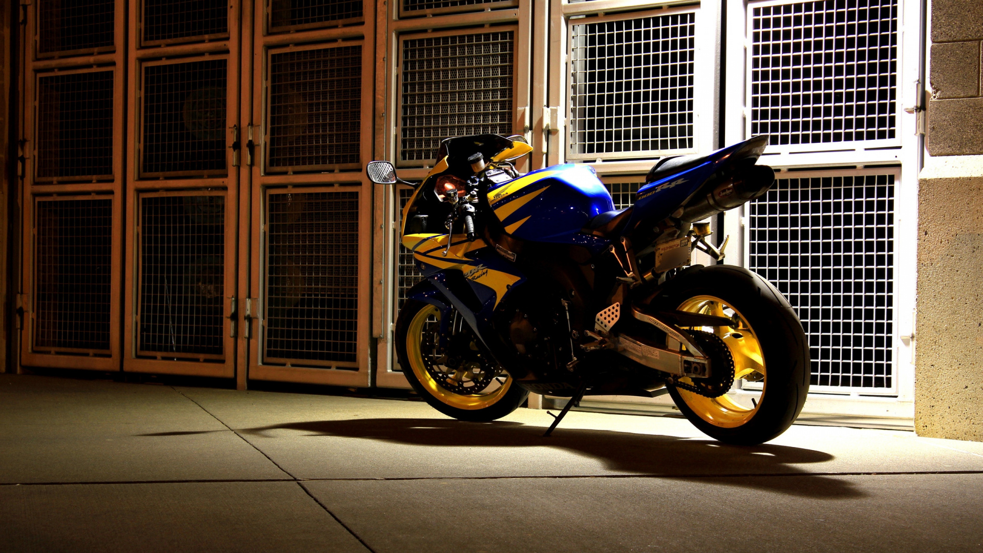 Обои Honda Motor Company, мотоцикл, желтый, авто, мотоспорт в разрешении 1920x1080