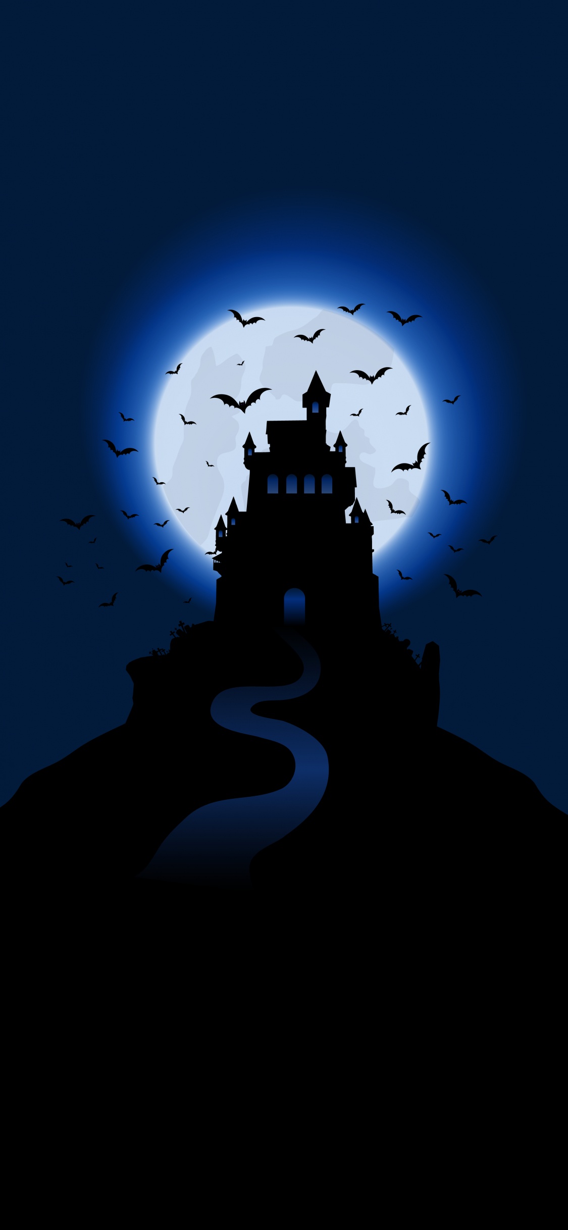 Обои атмосфера, здание, вышка, мир, лазурный в разрешении 1125x2436