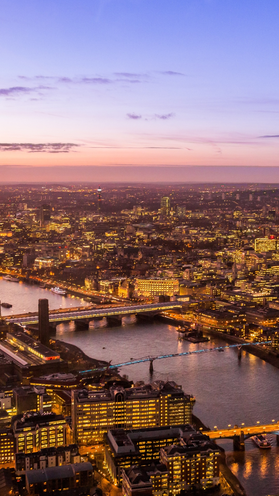 Обои река темза, городской пейзаж, город, городской район, метрополия в разрешении 1080x1920
