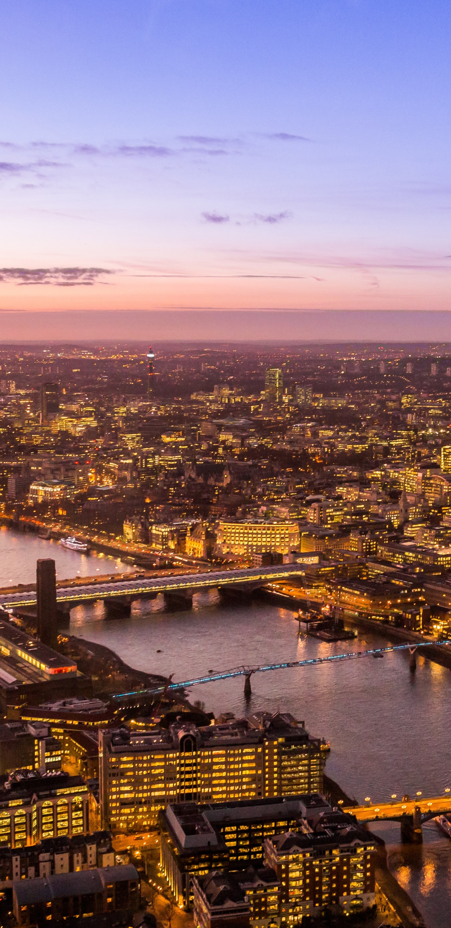 Обои река темза, городской пейзаж, город, городской район, метрополия в разрешении 1440x2960