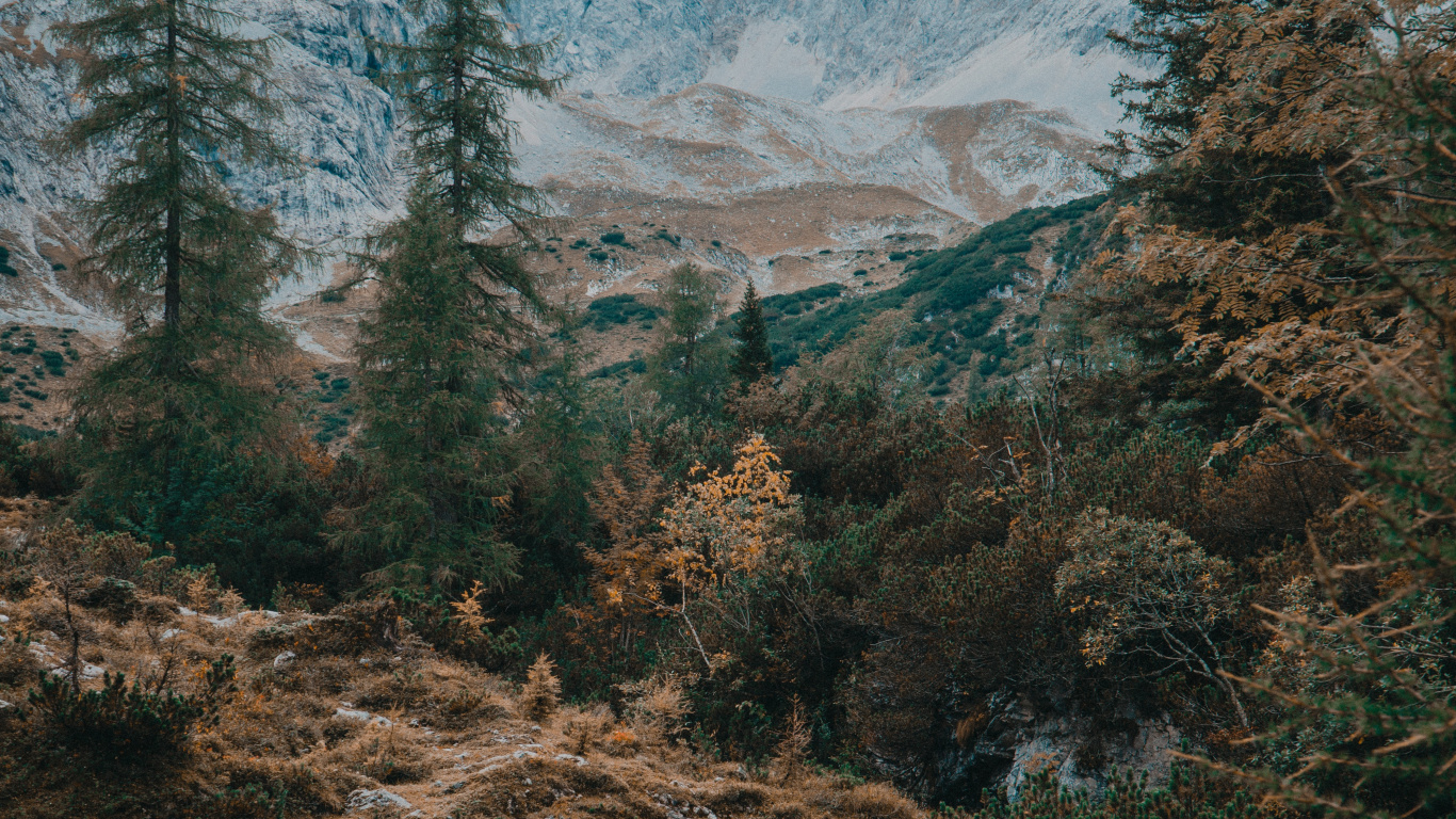 Обои пейзаж, горный рельеф, гора, природа, природный ландшафт в разрешении 1366x768