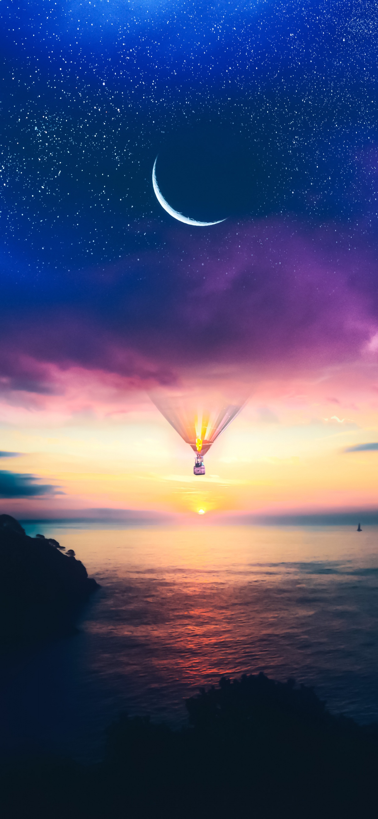 Обои природа, андроид, смартфон, вода, атмосфера в разрешении 1242x2688