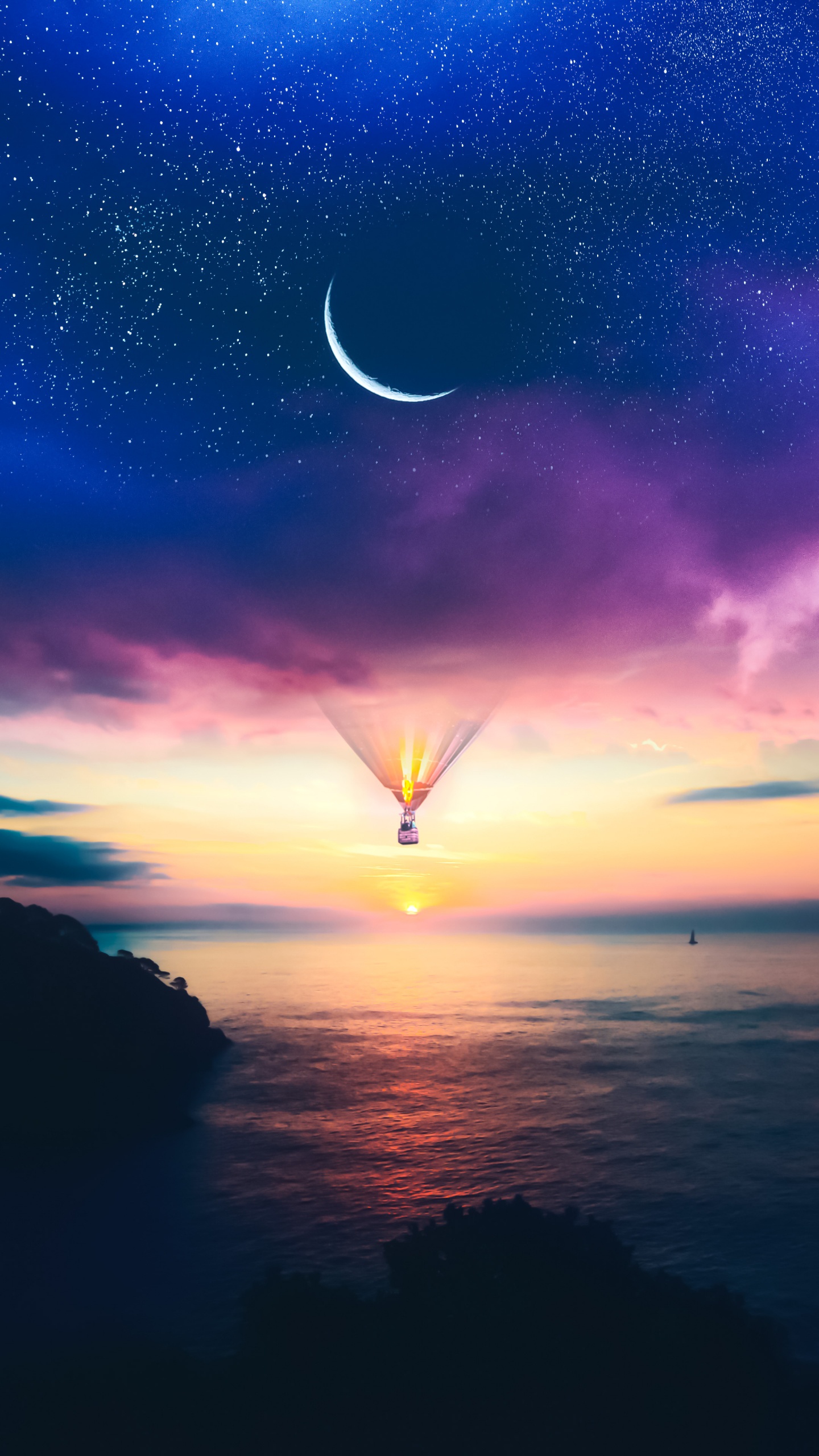 Обои природа, андроид, смартфон, вода, атмосфера в разрешении 1440x2560