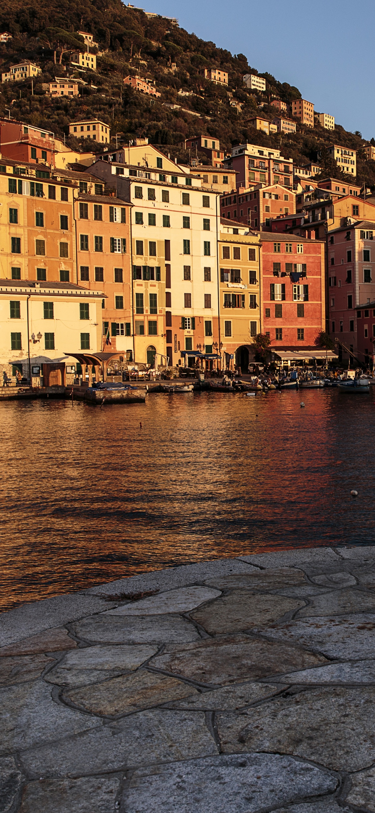 Обои Камольи, вода, водный путь, городок, реки в разрешении 1242x2688