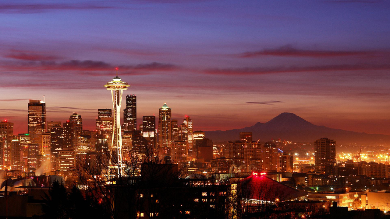 Обои город, городской пейзаж, городской район, метрополия, линия горизонта в разрешении 1280x720