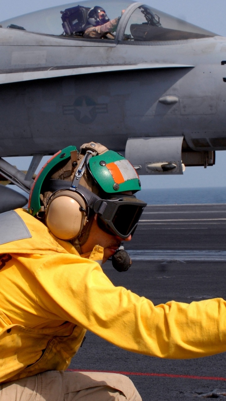 Обои Боинг Ф-18Е F супер Хорнет, самолет, самолеты, авианосец, USS Рональд Рейган в разрешении 720x1280