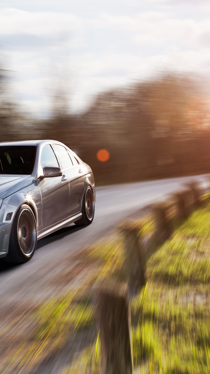 Обои авто, вождение, личный роскошный автомобиль, mercedes benz c class, седан в разрешении 720x1280