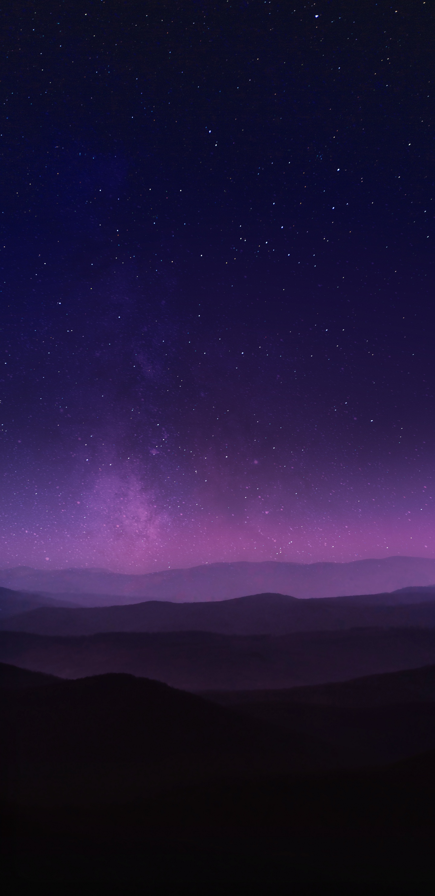 Обои атмосфера, природный ландшафт, окружающая среда, астрономический объект, горизонт в разрешении 1440x2960