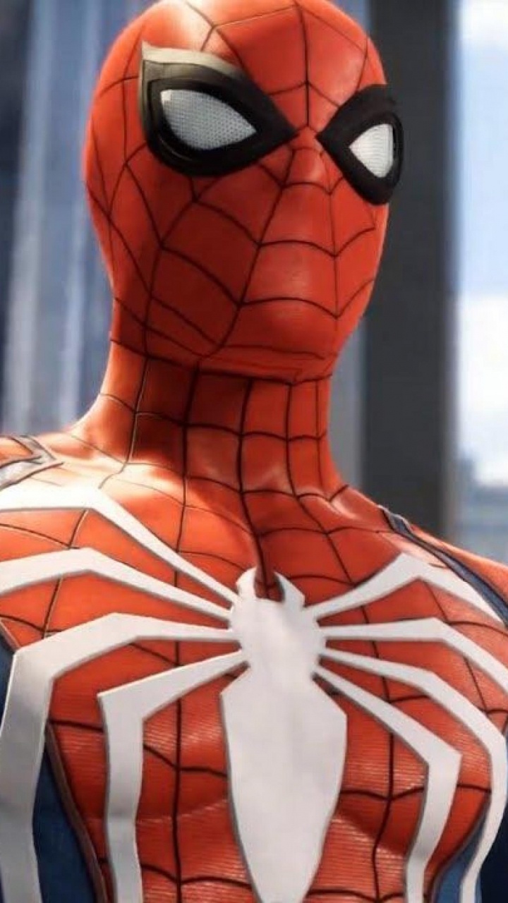 Обои человек-паук, Insomniac Games, супергерой, герой, вымышленный персонаж в разрешении 720x1280