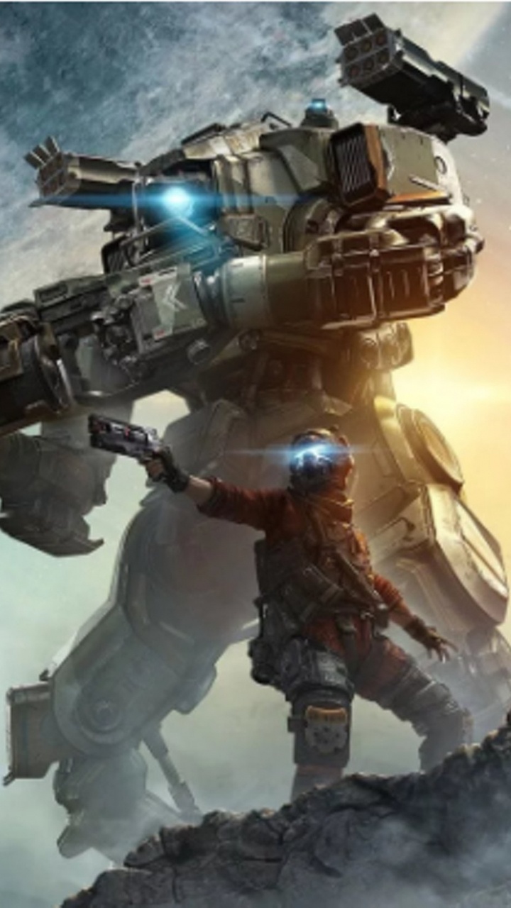 Обои titanfall 2, titanfall, меха, компьютерная игра, игры в разрешении 720x1280