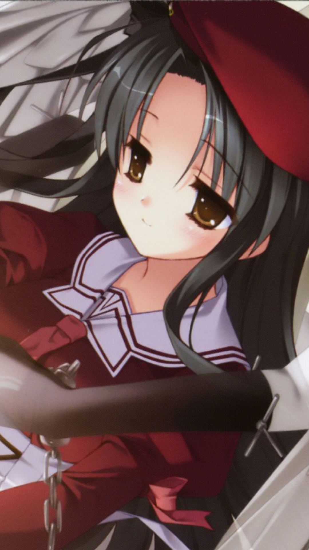 Обои аниме, мультфильм, длинные волосы, рот, иллюстрация в разрешении 1080x1920