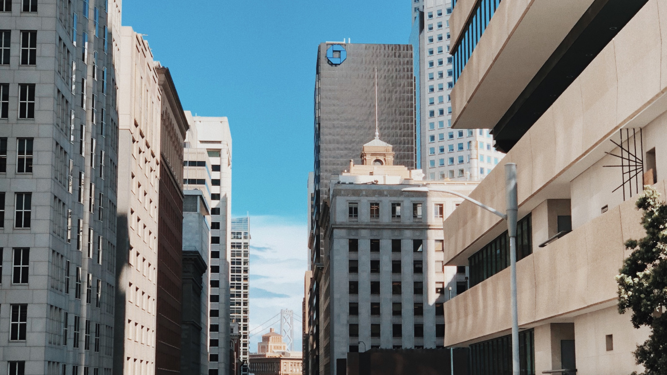 Обои Нью-Йорк, башня, соседство, кондоминиум, Король в разрешении 1366x768