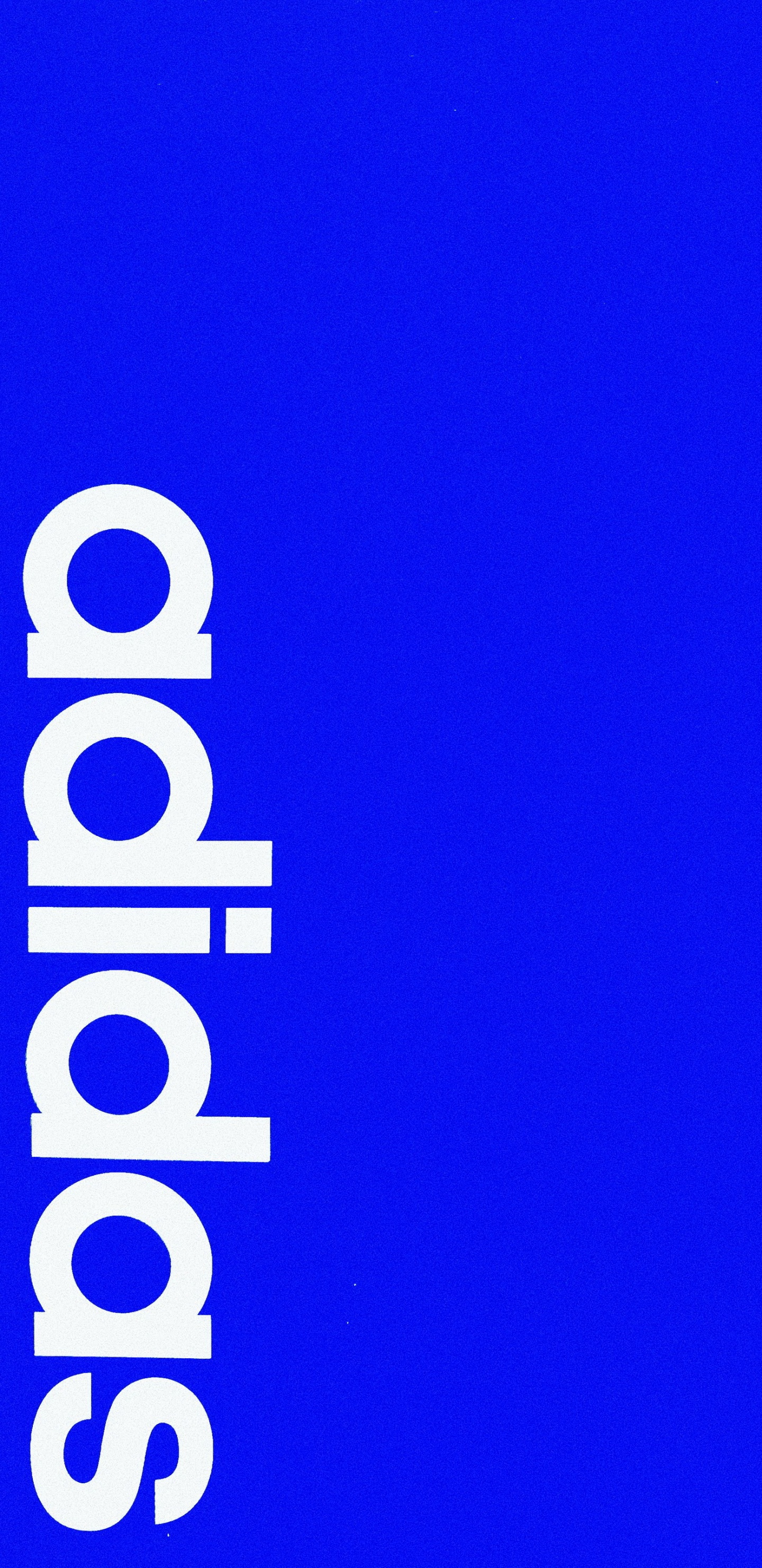 Обои синий адидас, синий кобальт, синий, электрик, прямоугольник в разрешении 1440x2960