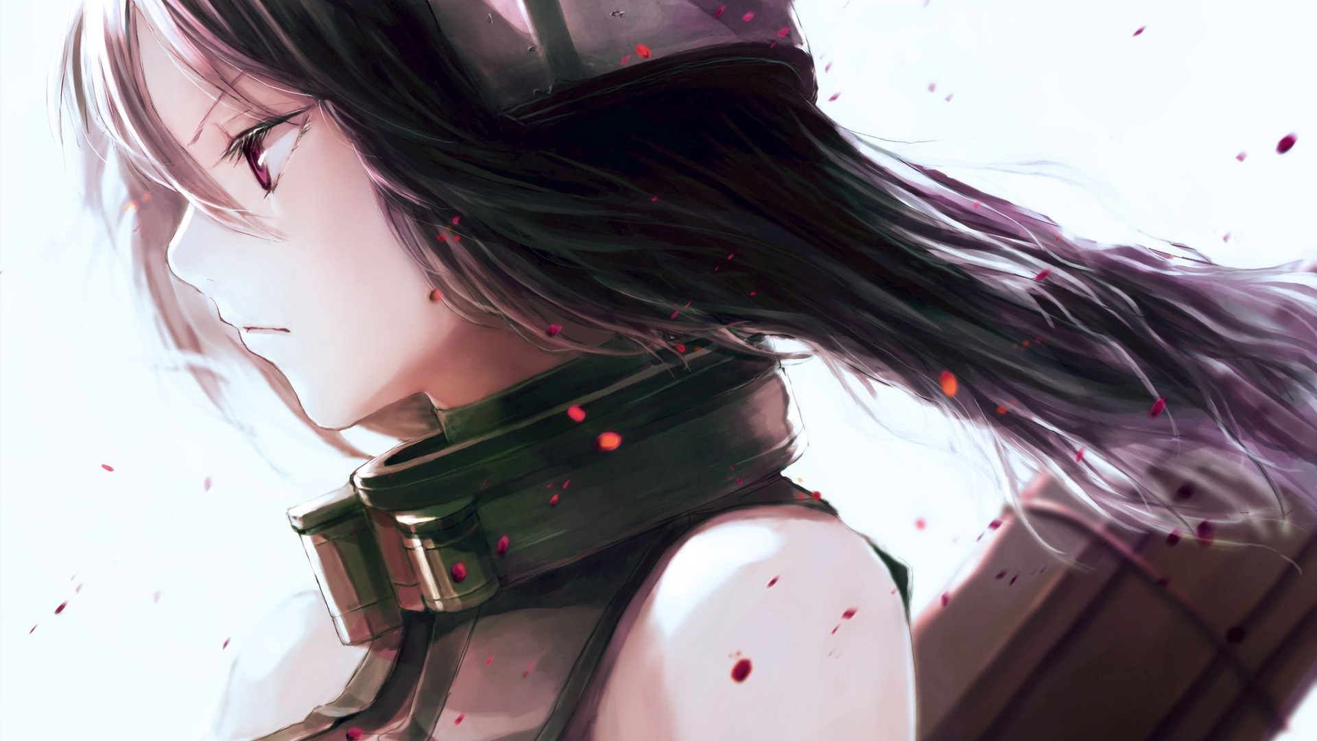 Обои коллекция kantai, Японский Линкор Нагато, аниме, волосы, мультфильм в разрешении 1920x1080