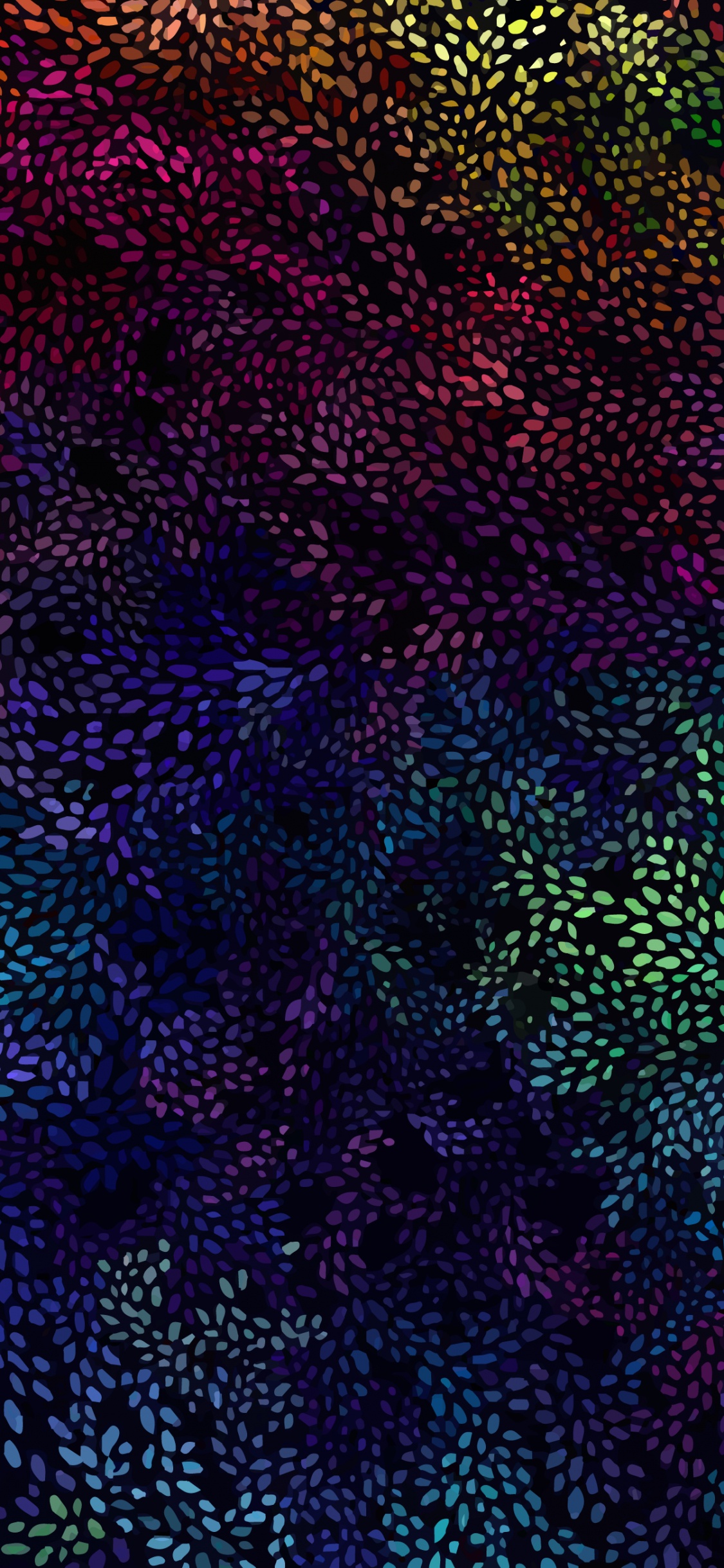 Обои узор, красочность, зеленый, пурпур, Фиолетовый в разрешении 1125x2436