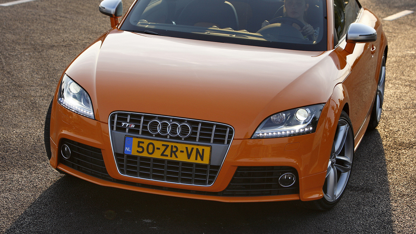 Обои Ауди ТТ, audi, авто, компактный автомобиль, колесо в разрешении 1366x768