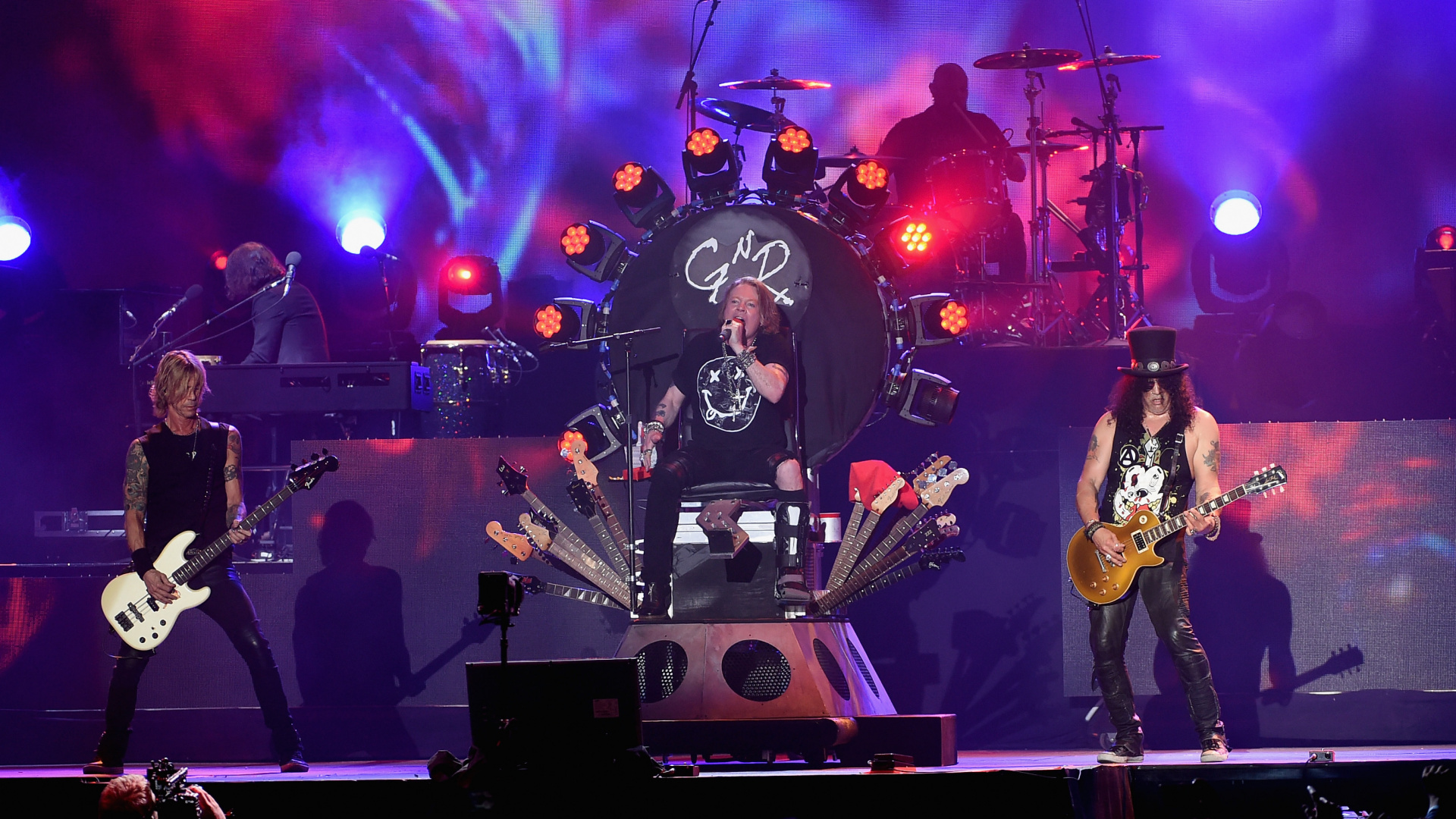 Обои Guns N Roses, концерт, Представление, развлечение, театральное искусство в разрешении 1920x1080