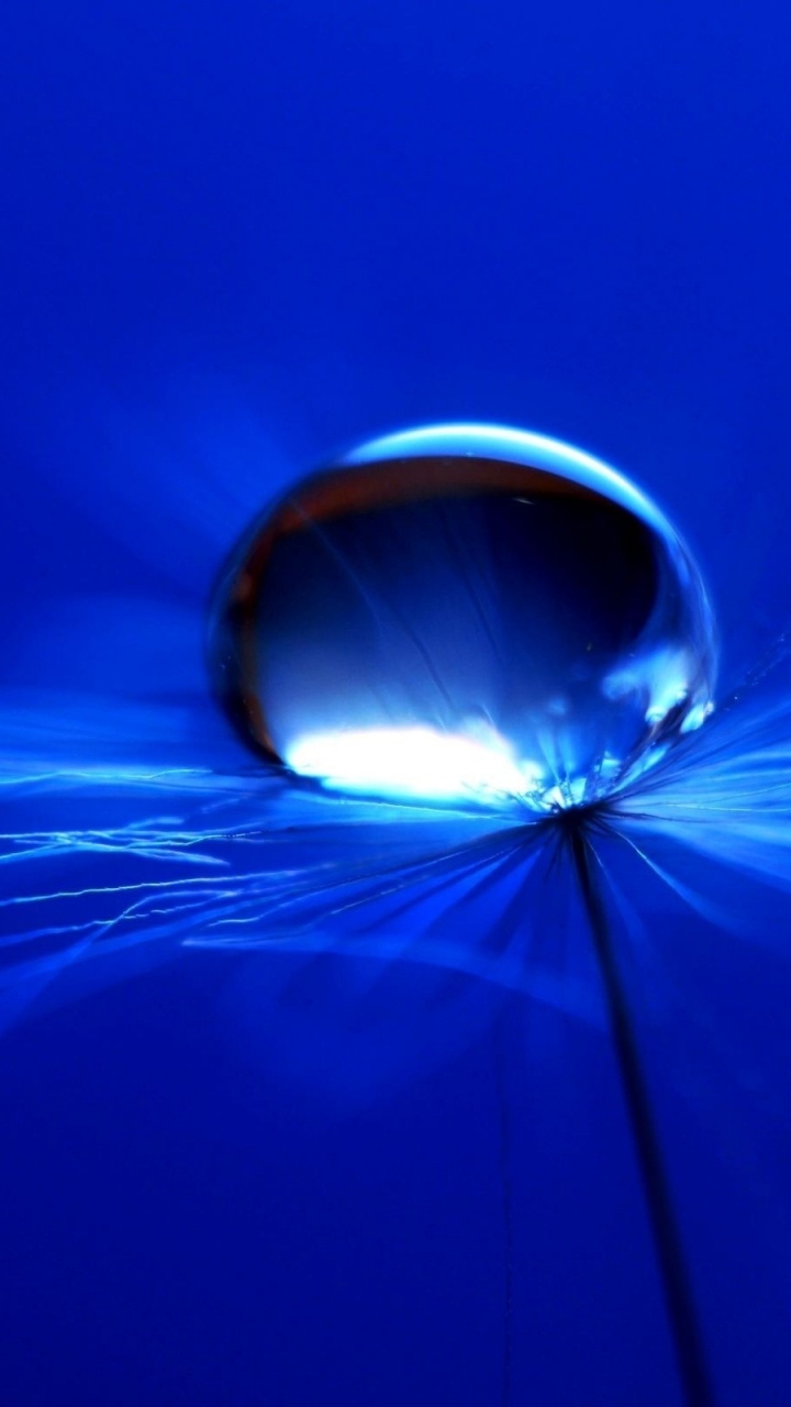 Обои вода, синий, свет, электрик, синий кобальт в разрешении 720x1280