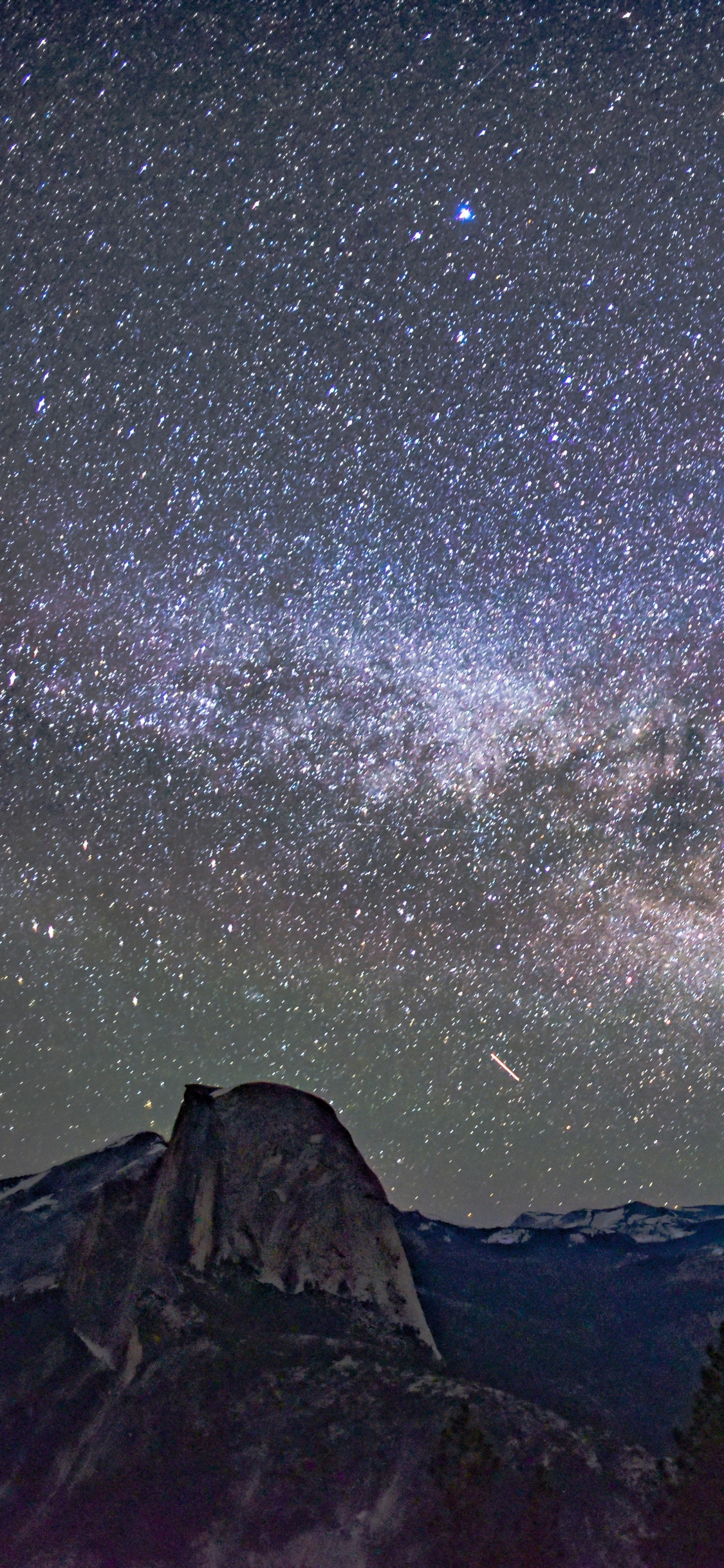 Обои Астрономия, Галактика, звезда, ночь, Млечный Путь в разрешении 1125x2436