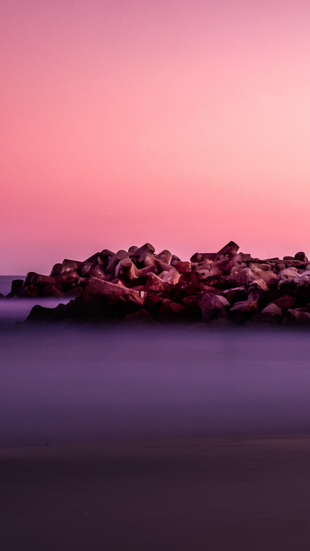 Обои Маяк, вода, вышка, послесвечение, сумрак в разрешении 1080x1920