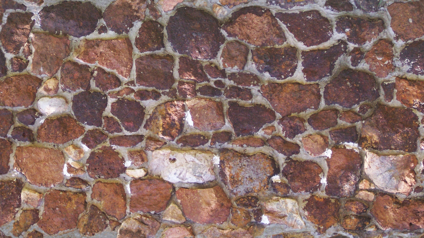 Обои каменная стена, стена, рок, кирпич, булыжник в разрешении 1366x768