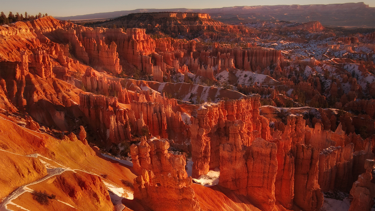 Обои национальный парк Брайсканьон, национальный парк, каньон, бесплодные земли, формирование в разрешении 1280x720