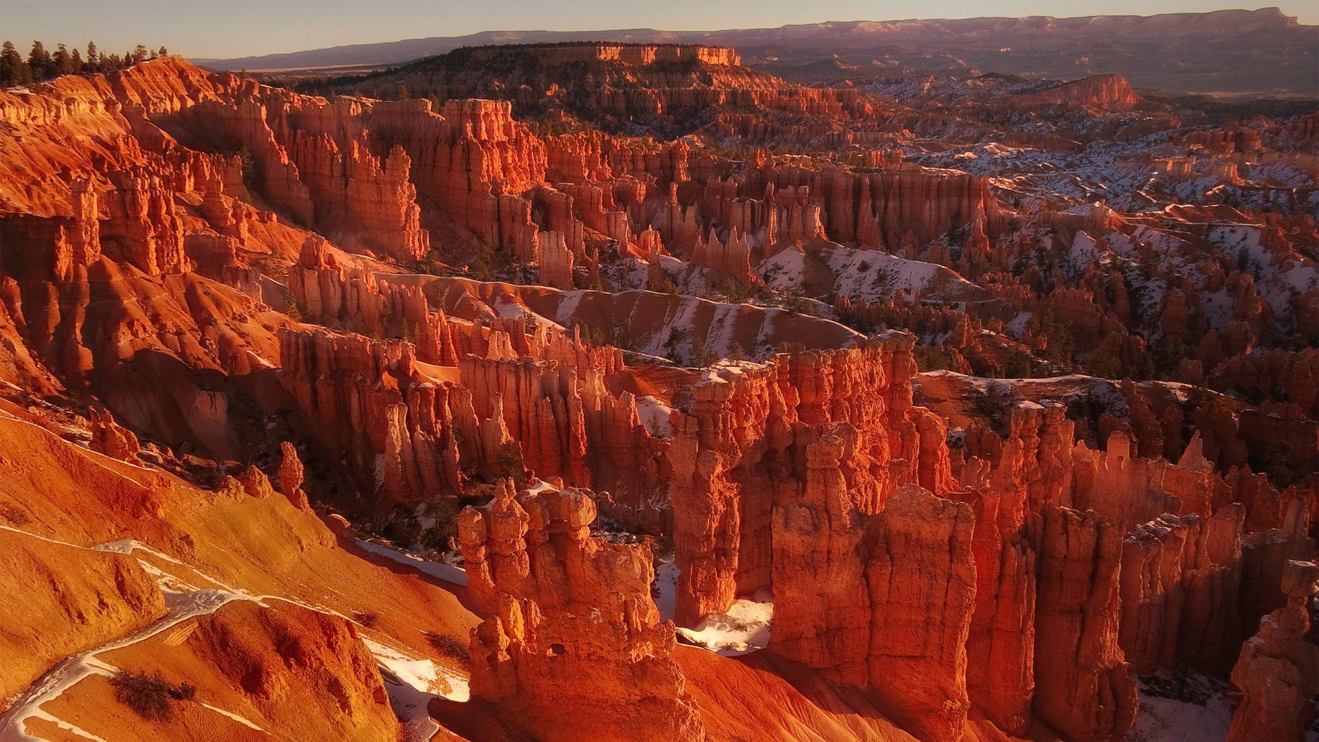 Обои национальный парк Брайсканьон, национальный парк, каньон, бесплодные земли, формирование в разрешении 1920x1080