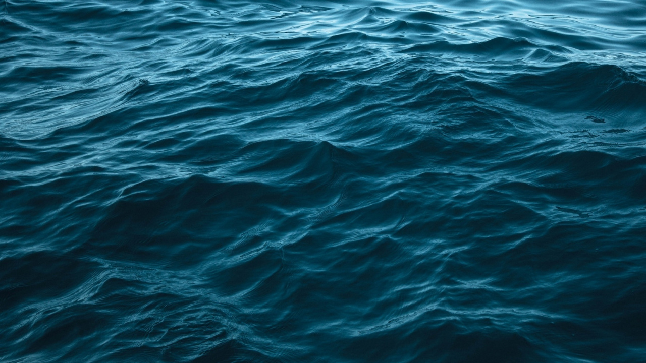 Обои океан, море, ветровая волна, синий, вода в разрешении 1280x720